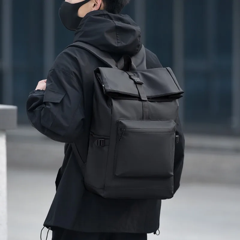 New Casual Men Backpack Business 15.6 Inch Laptop Bag Expandable Large Capacity Backpacks Waterproof Travel Backpack School Bags