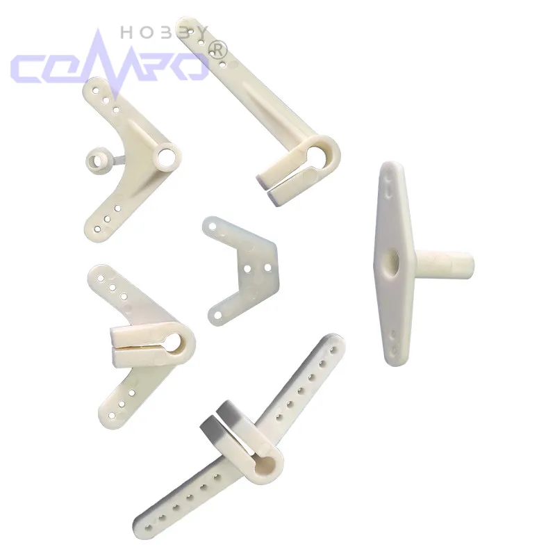 20 Pcs Nylon Control Arms Without Screws For RC Airplanes Parts Electric Planes Foam Model Accessories Color White
