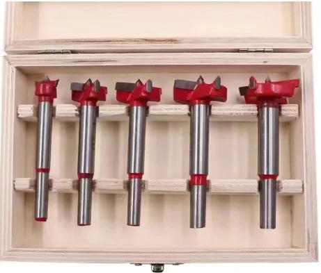 

Набор твердосплавных сверл для деревообработки, 5 шт., комплект позиционирующих кольцевых пил, регулируемый открывалка для отверстий на петлях 15-35 мм