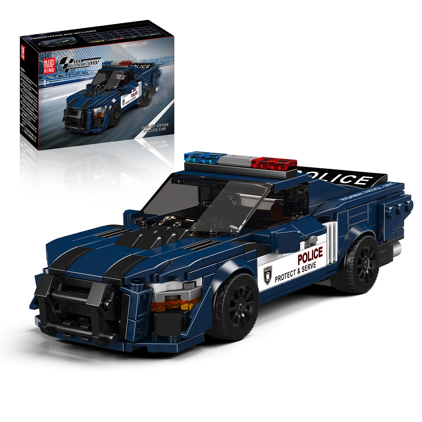 

Mold King 27090, городской полицейский автомобиль, технический гоночный автомобиль, скоростные строительные блоки, гоночный автомобиль, модель Moc, обучающая кирпичная игрушка