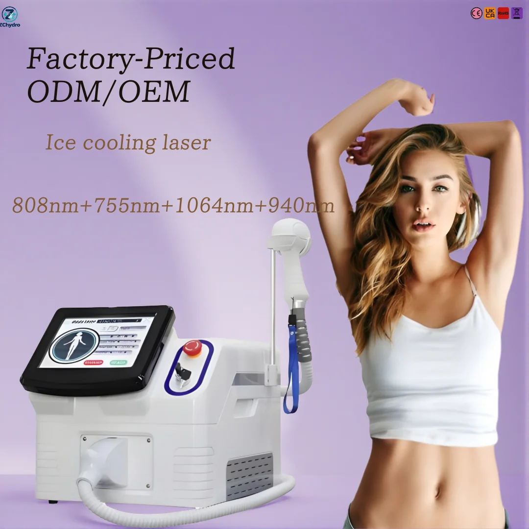 Home Use Diode Hair Removal 755 808 940 1064nm Soprano Painless Hair Removal CE Certified Alexandrite Device Large Area 2026