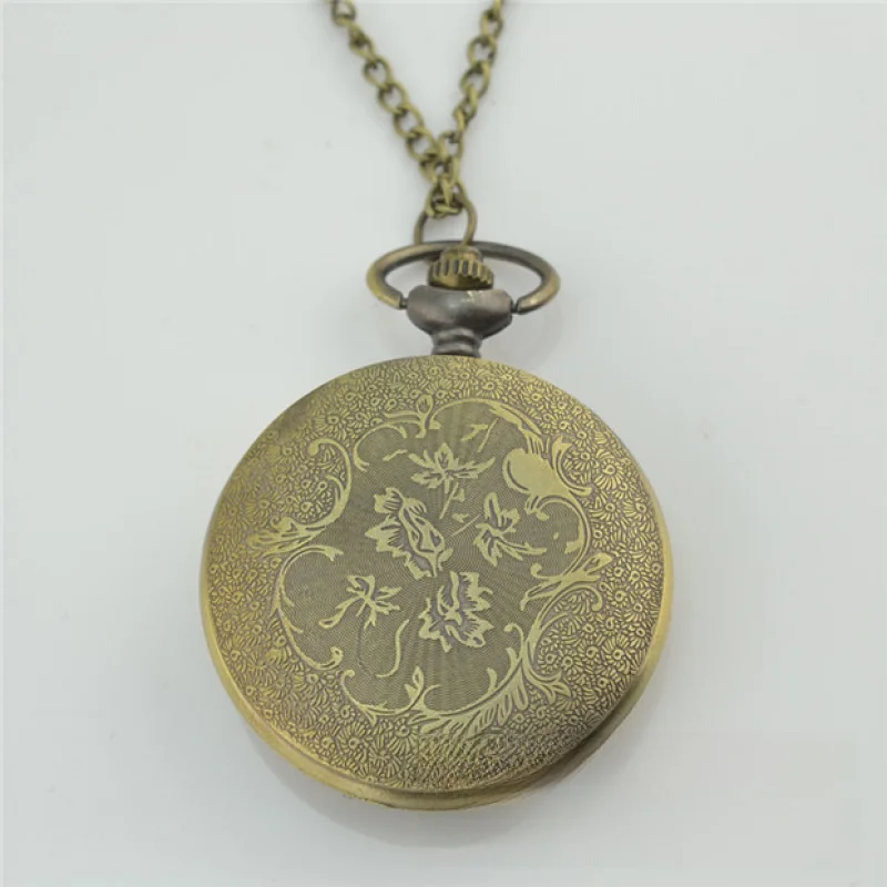 ใหม่ Steampunk Nostalgic Gear Hollow ควอตซ์นาฬิกาสร้อยคอของขวัญนาฬิกาพ็อกเก็ตนาฬิกา Man Boy