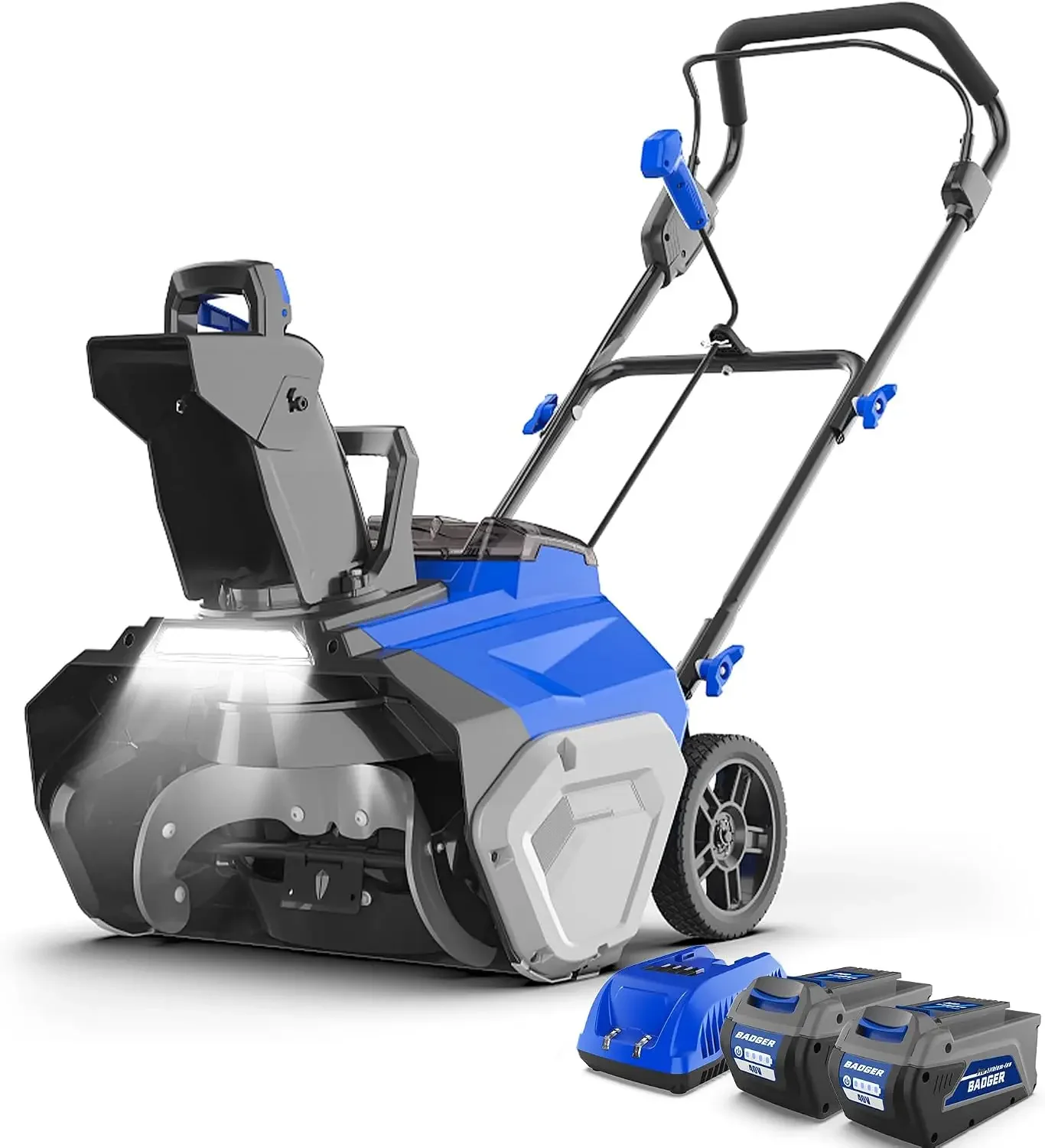 40V 20-Inch Brushless Cordless Electric Snow Blower | 20-in width, 10-in intake and up to 26-ft throw; brushless single-stage