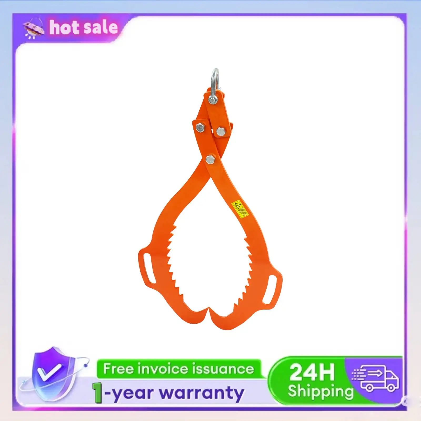 مخلب هوك 84 سنتيمتر افتتاح رفع المشبك سجل رفع ملقط الثقيلة تسجيل المنتزع 1200 كجم الحمولة للغابات/البناء