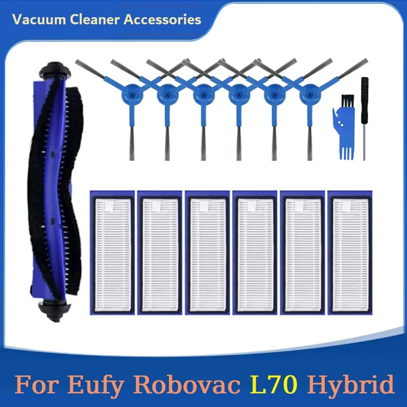 Replacement Kit For Eufy Robovac L70 Hybrid Robot Vacuum Cleaner Replace Parts Washable Main Side Brush Hepa Filters