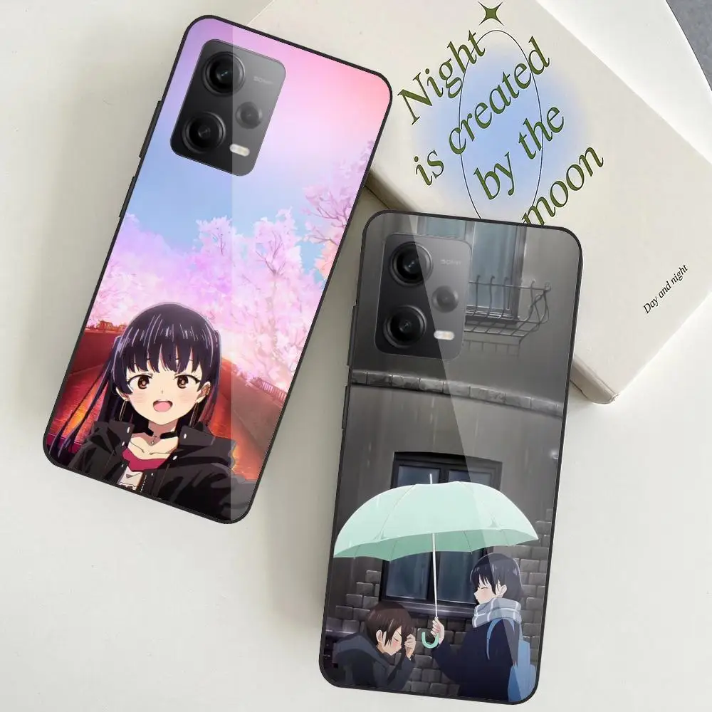 The Dangers in My Heart Phone Case For Redmi Note 13 Pro Plus 12 11 A3X A1 A2 13C 12C Black Glass Cases