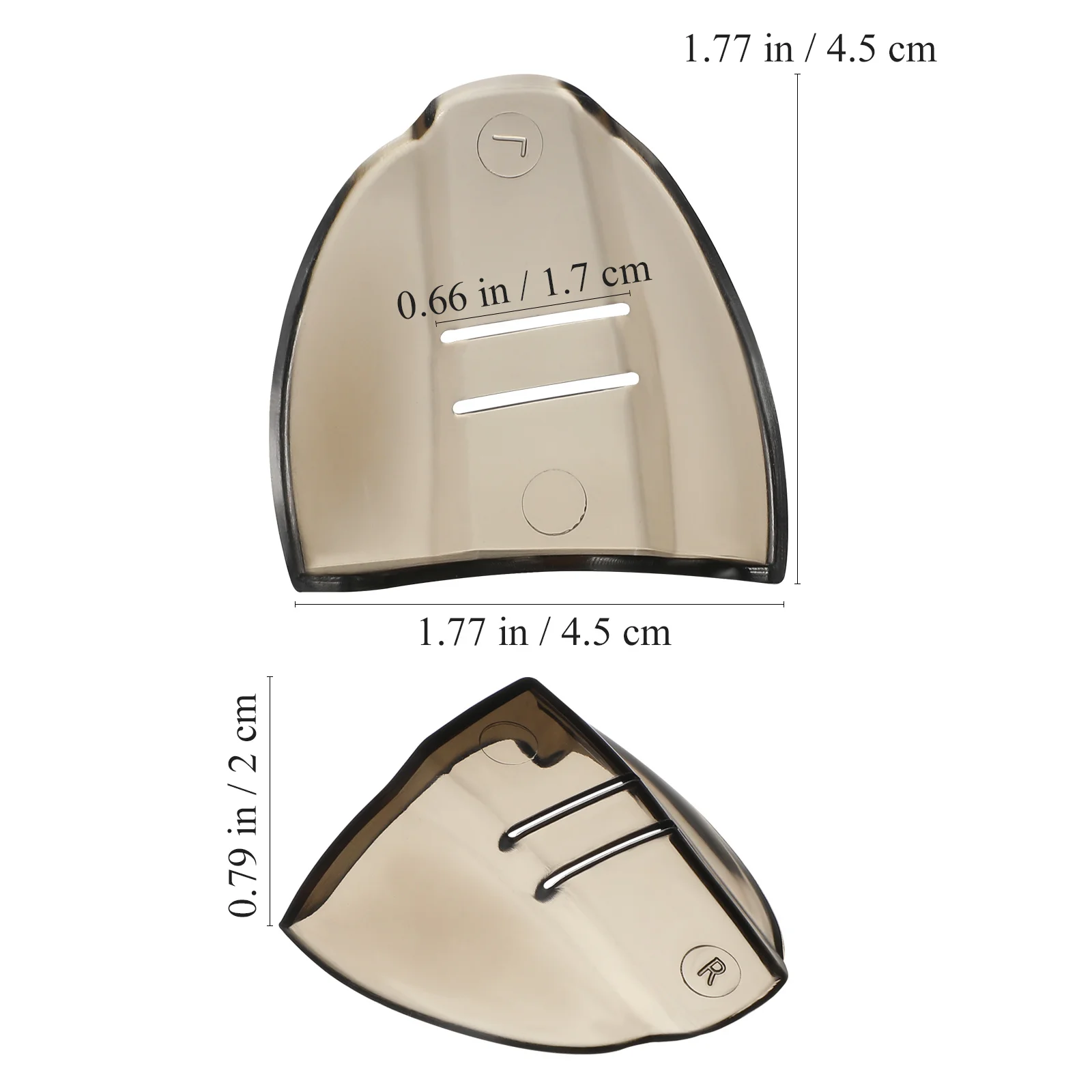 زوجان من النظارات الواقية ذات الدرع الجانبي الفاخر من مادة البولي يوريثان الحراري خفيفة الوزن ومريحة ودرع جانبي لنظارات السلامة باللون البني الداكن