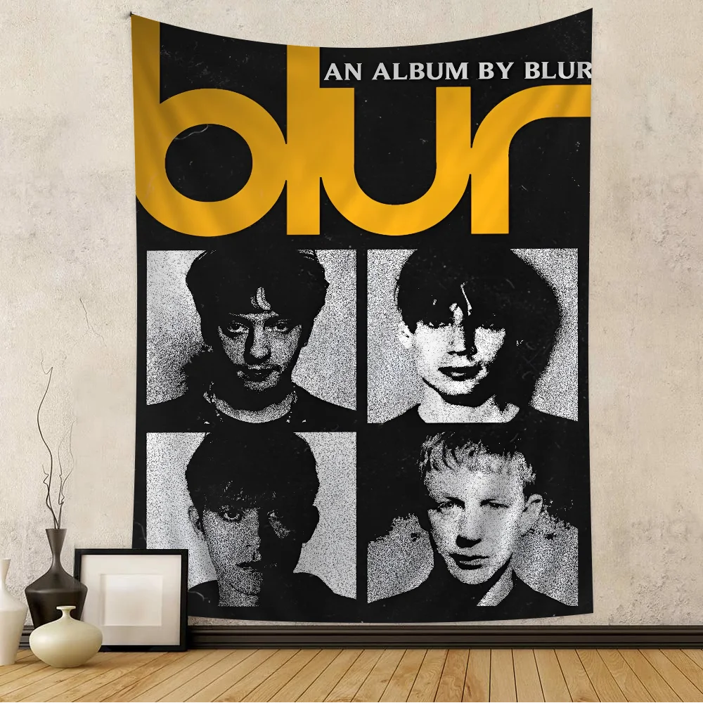 

B-Blur Popular Rock Singer Cartoon Tapestry Art Science Fiction Room Home Decor Wall Hanging Home Decor