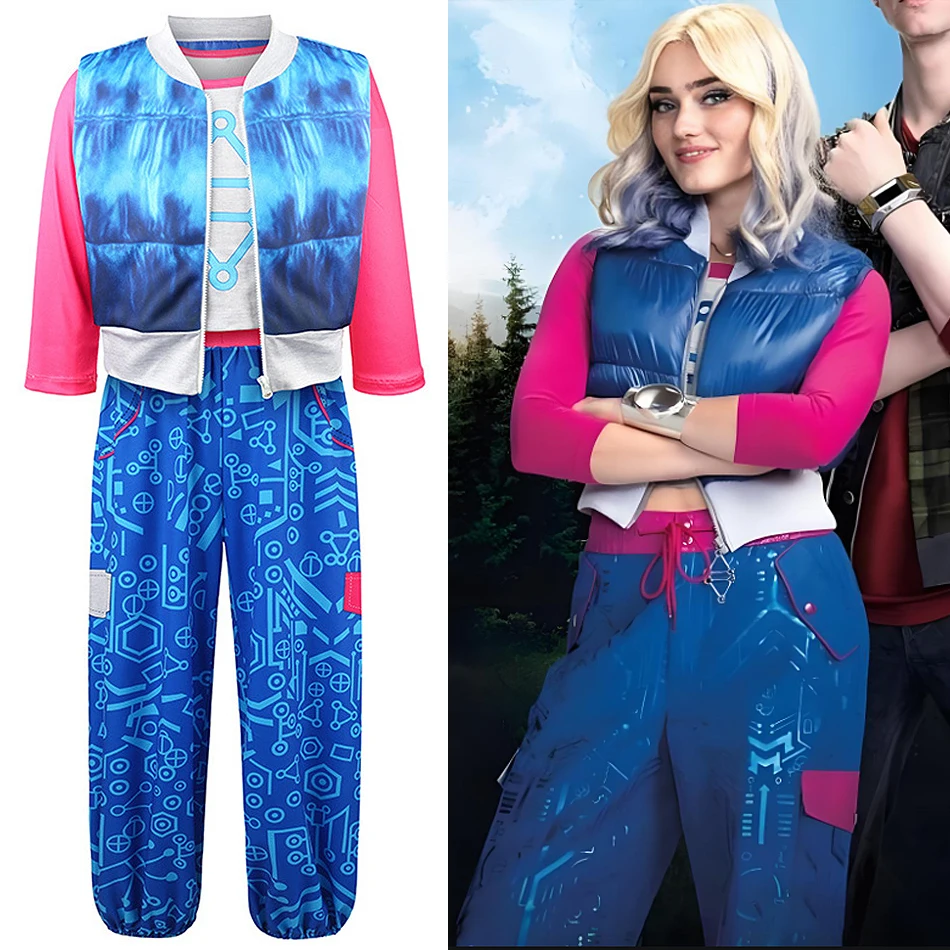 

Disney Zombies 4, «Старь вампиров Аддисон», комплект одежды для косплея с длинными рукавами для девочек, карнавальная детская одежда на Хэллоуин