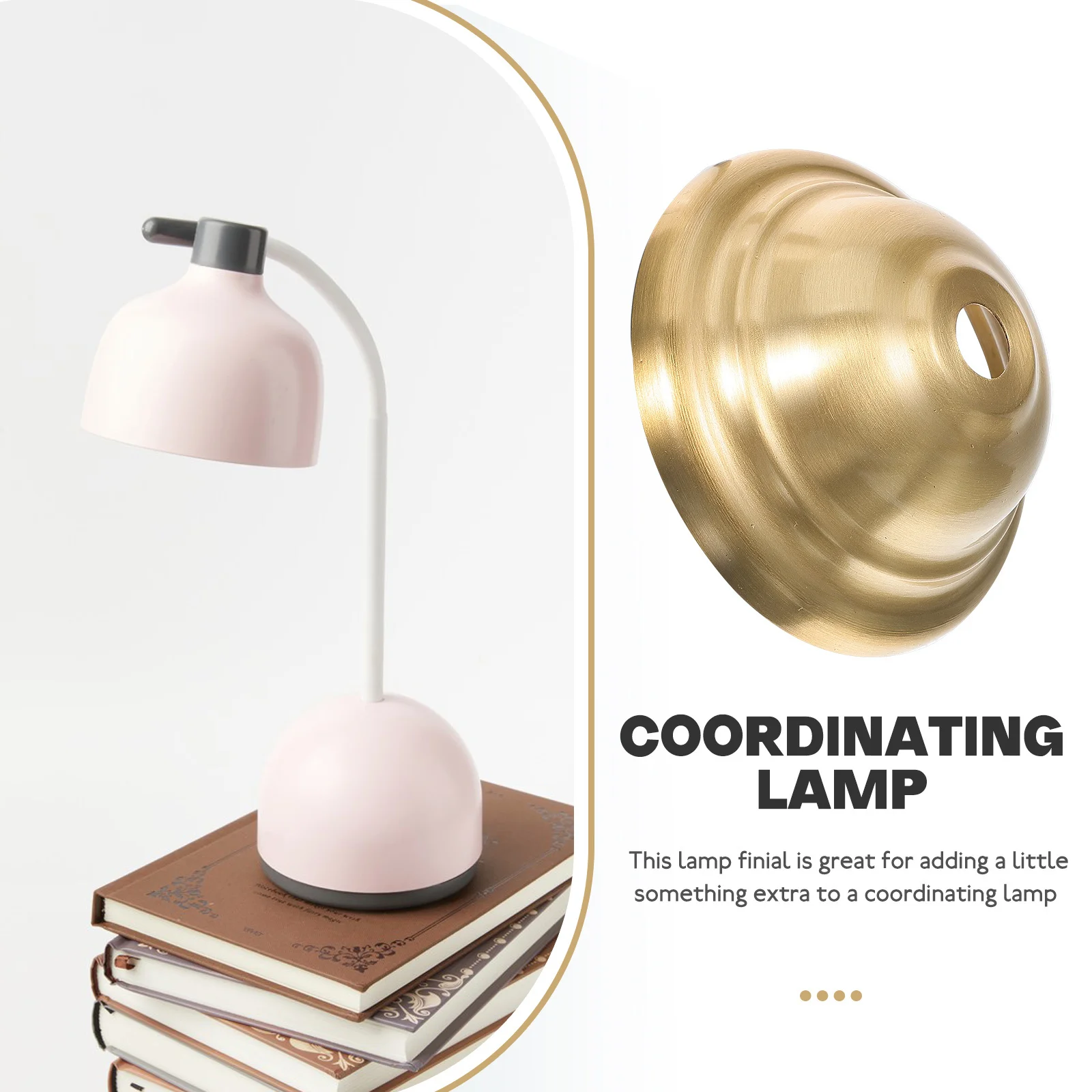 

Brass Lamp Finial Replacement Metal Cylinder Table Lamp Holder Cover For Living Room Bedroom Unique Light Fixture Finial Part