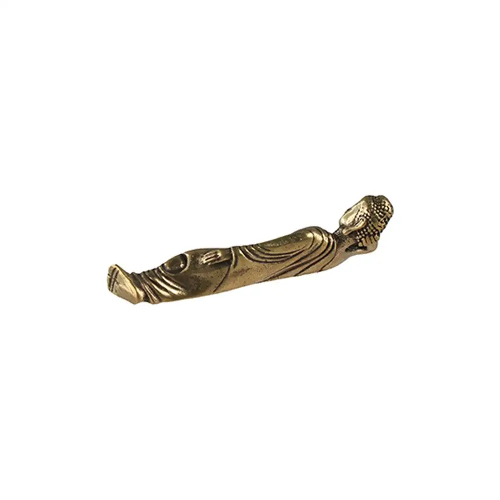 Mini Shakyamuni Buddha Ornament Retro Attractive Lying Shakyamuni Miniatures Pure Copper Brass Buddha Statue Buddha Gifts