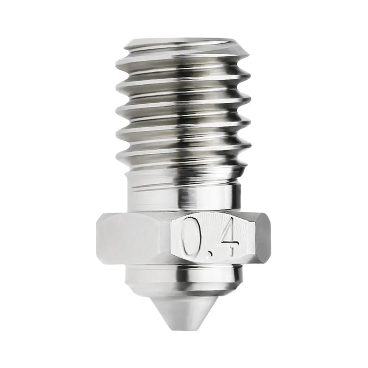 V6 Bimetallic MY Nozzle for V6 3D Printer Hotend High Temperature Hardened Wear-Resistant Replacement 0.4mm