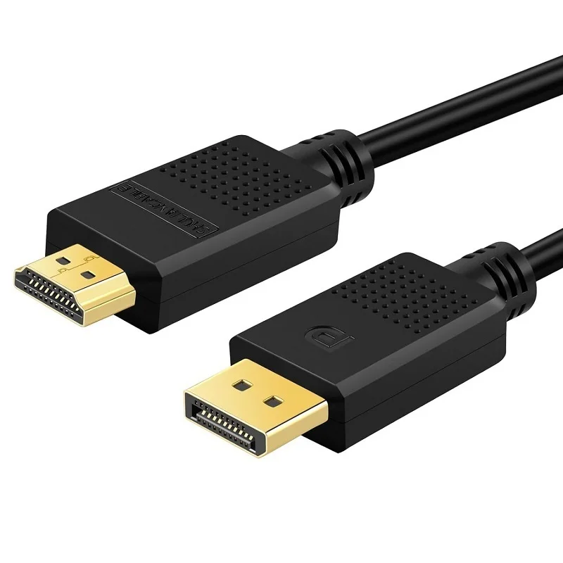 DisplayPort to HDMI cable adapter, DP to HDTV unidirectional cable, suitable for Dell, projectors, and desktop computers