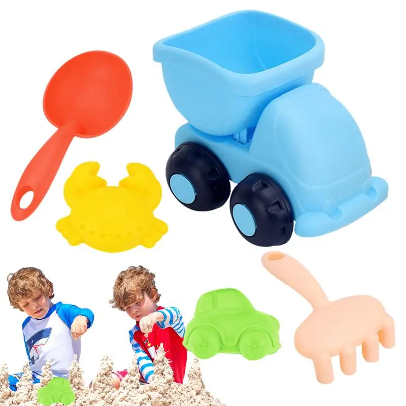 Brinquedos de praia para crianças, jogar areia, cores brilhantes, brinquedo divertido ao ar livre para quintal, lago, piscina e jardim, 5 PCs