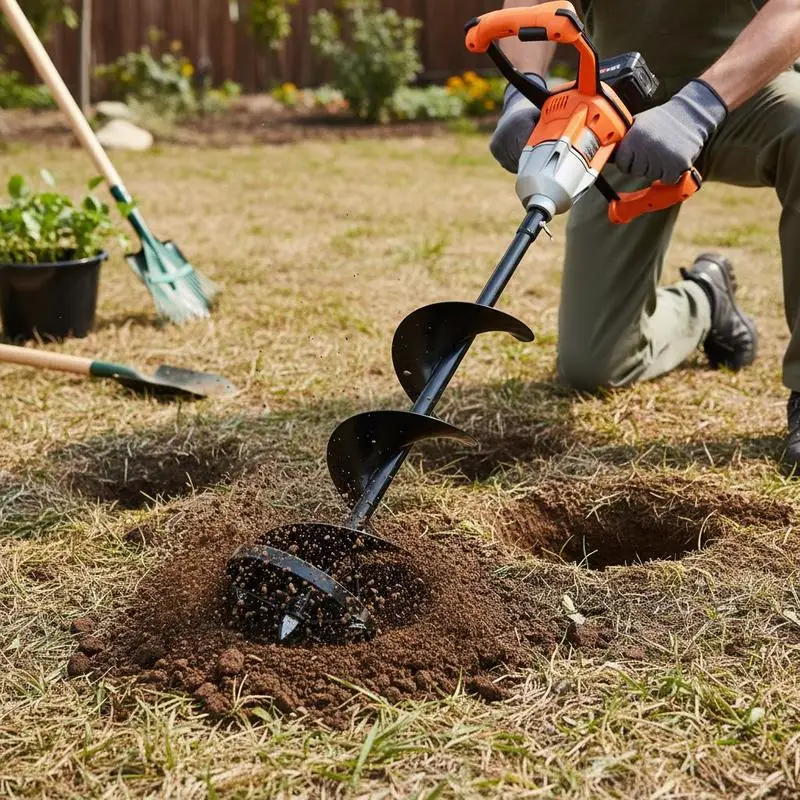 

8" Dual-mode Electric Drill, Low Temperature Resistant for Ice & Soil Drilling