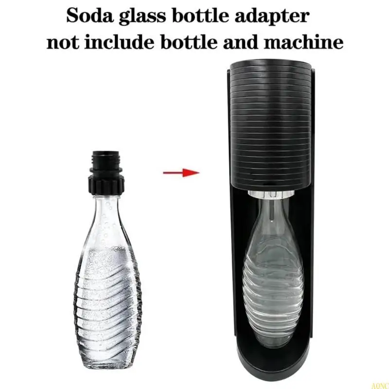 

A0NC Sodas Bottles Adapter Sodastreaming Machine Glass Bottles