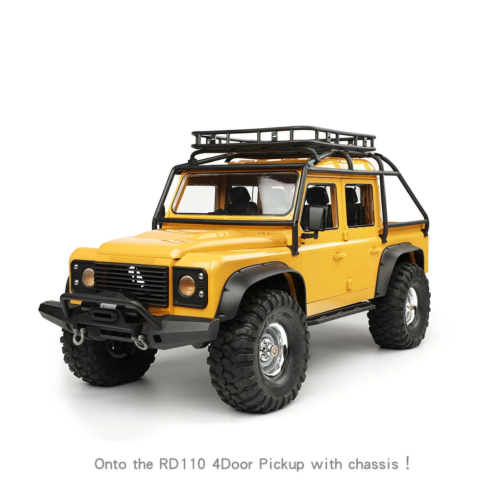 Pickup Truck Roll Cage Luggage Rack for 1/10 RC Crawler Car Traxxas TRX4 DEFENDER Accessories