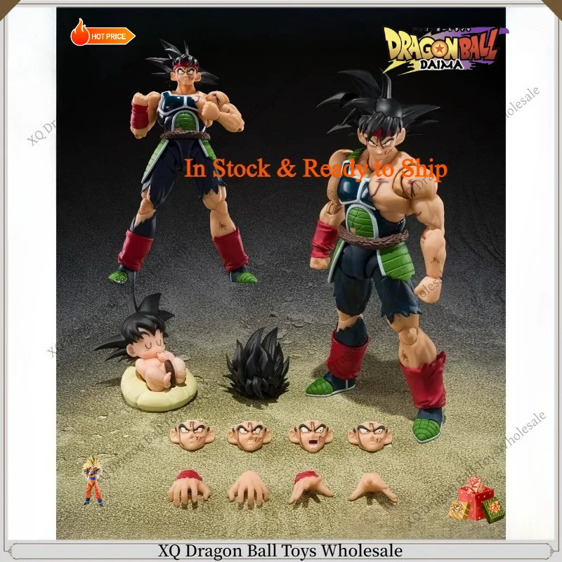 Figura de Acción Original de Bandai SHF Dragon Ball Z Bardock, Batalla Final de Una Sola Persona