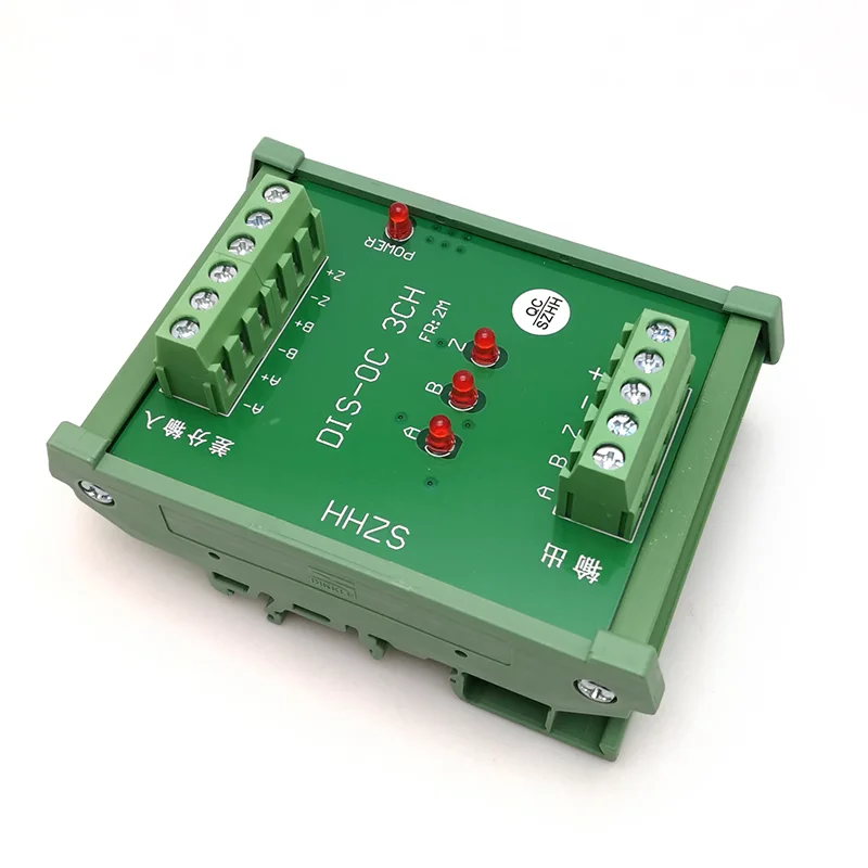 DIS-OC 3CH Differential Collector Encoder Signal Conversion Module Input/Output Isolation Rail Mount