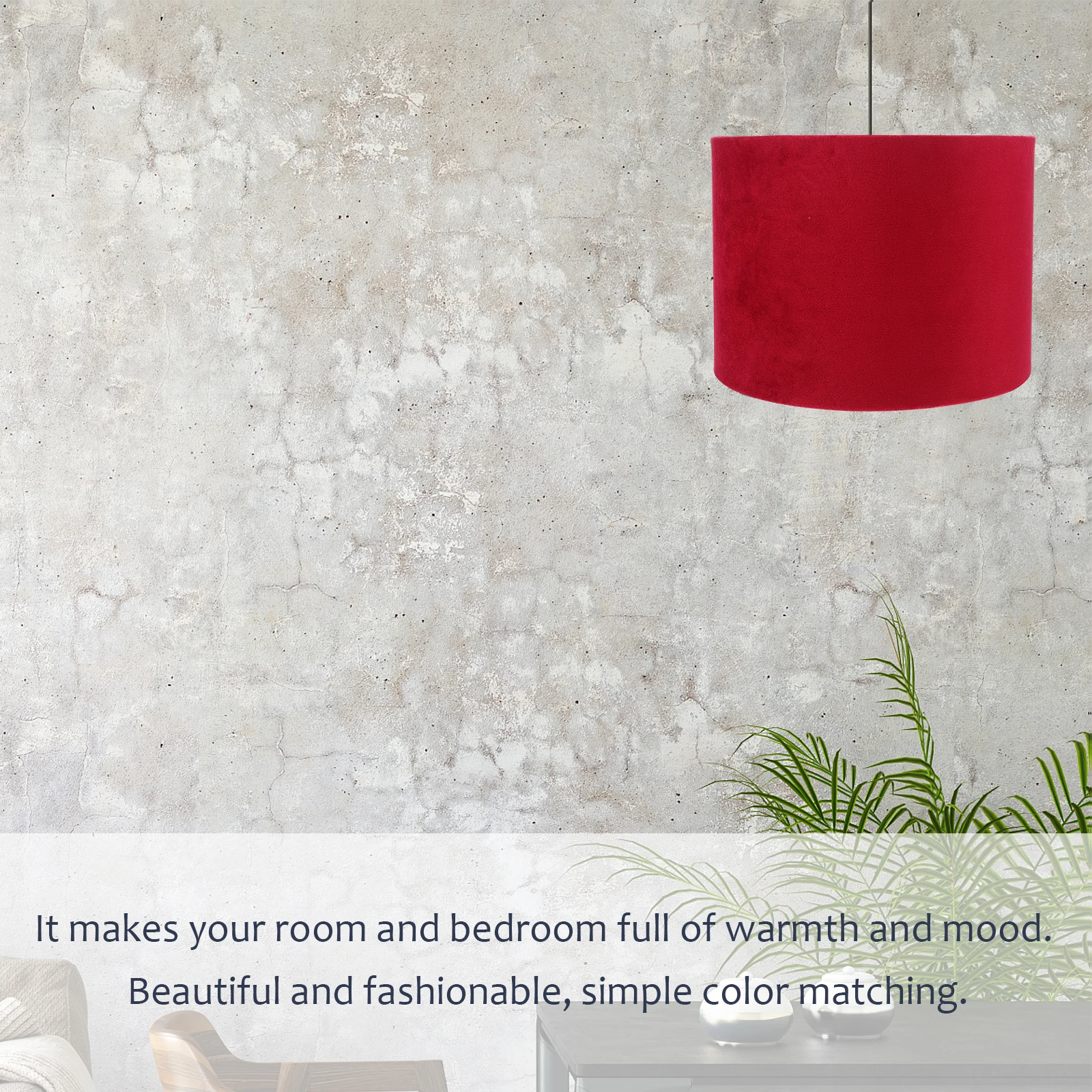 

1pc Golden Lampshade Creative Home Light Cover Velour Table Light Accessory Decorative Cloth Shade Bedroom Living Room