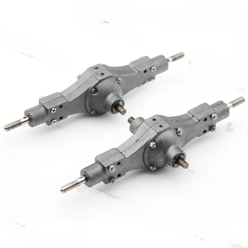 Modello 1/24 Testa di traino per camion Cassone ribaltabile Differenziale in metallo Asse centrale Assale posteriore RC Modifica statica Gruppo assale