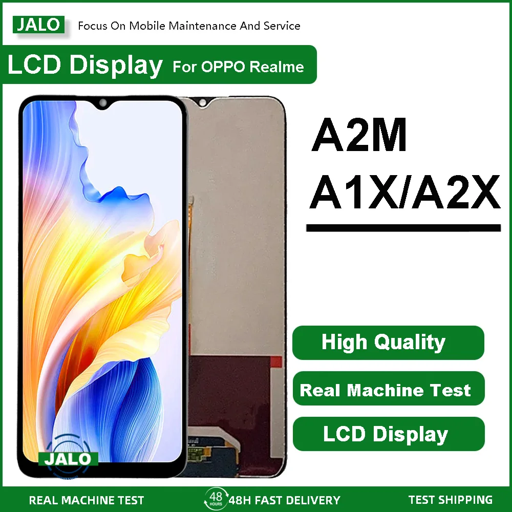 JALO Bildschirmbaugruppe für OPPO A1X A2X A2M A58 A58X A1 Vitality Edition LCD-Display Touchscreen LCD-Panel-Ersatz