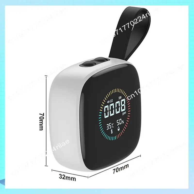 A17Z último Detector de calidad de CO con alarma de sonido pantalla LCD probador de Sensor de temperatura y humedad DM1210B