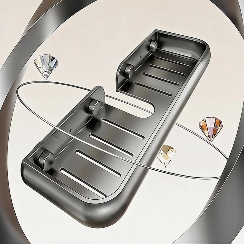 40CM Aluminum Shower Shelf for Bathroom with Straightforward Assembly Path and Consistent Fit with Wall Surfaces