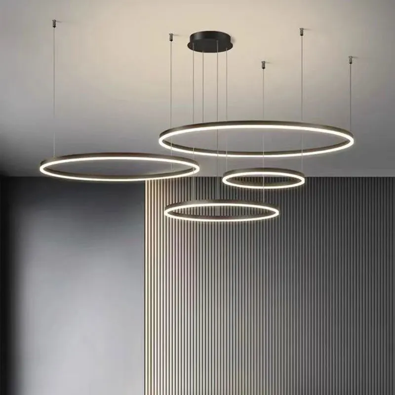 Modern Led Ceiling Chandelier Hanging Lamp Black Gold Living Room Bedroom Dining Room Resturant Home Indoor Lighting Chandeliers