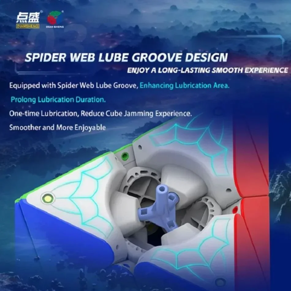 Duża Kostka DianSheng Piramida 3x3 Magnetyczna Kostka Magiczna 19,5 cm Kostka Szybkościowa Puzzle Cubo Magico Profesjonalna Zabawka Edukacyjna Dla Dzieci Kostka