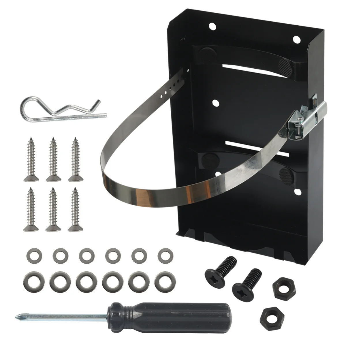 Gas tank mounting bracket 10LB gas tank mounting bracket with accessories package RV supplies accessories