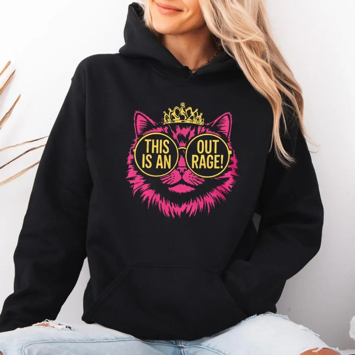 Princess Donut Hoodie, This Is An Outrage, Dungeon Crawler Carl Tee, Fantasy Book Reader, Geeky Cat Lover, Unisex Sweater Pullover Tee