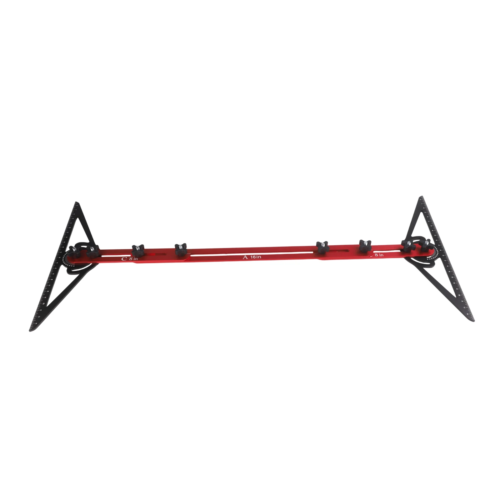Enhanced Locking Mechanism Aluminum Tool Adjustable Stops Measuring Jig CNC Anodized Finish Electroplated Markings