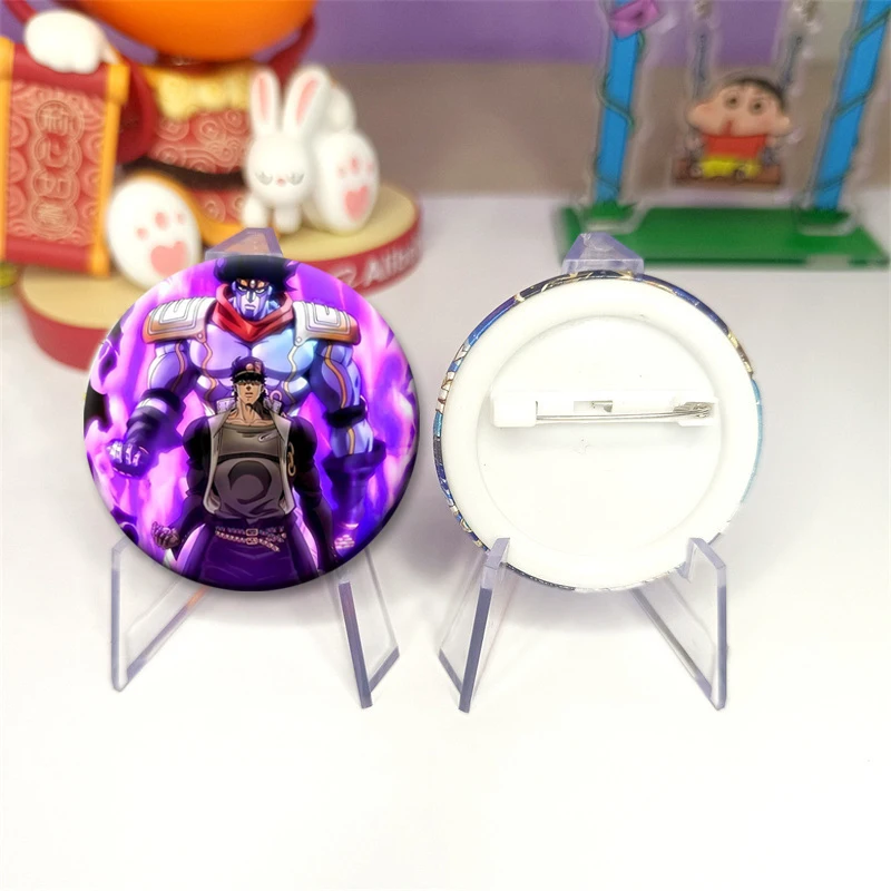 أنيمي جوجو مغامرة غريبة شخصية الإبداعية دبوس صفيح شارة DIY بها بنفسك الكرتون بروش الملابس حقيبة ديكور مروحة جمع هدية #3