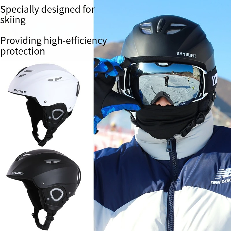 

Профессиональный лыжный шлем, цельнолитой унисекс, шлем для сноуборда со съемной подкладкой, зимнее защитное снаряжение для улицы