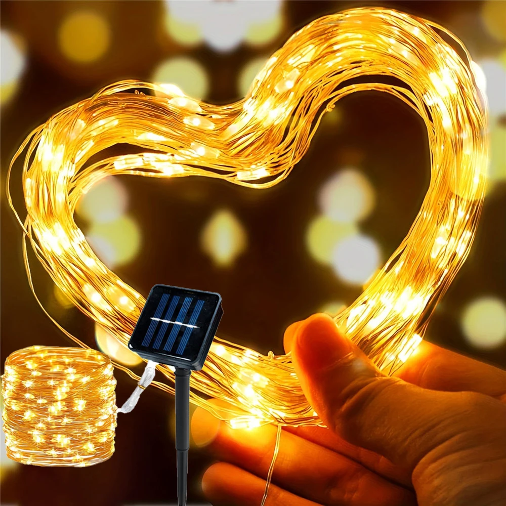 Solar-Lichterkette für Außenbe – Xmas Outdoor Lighting Decorations Bewertung und Preis