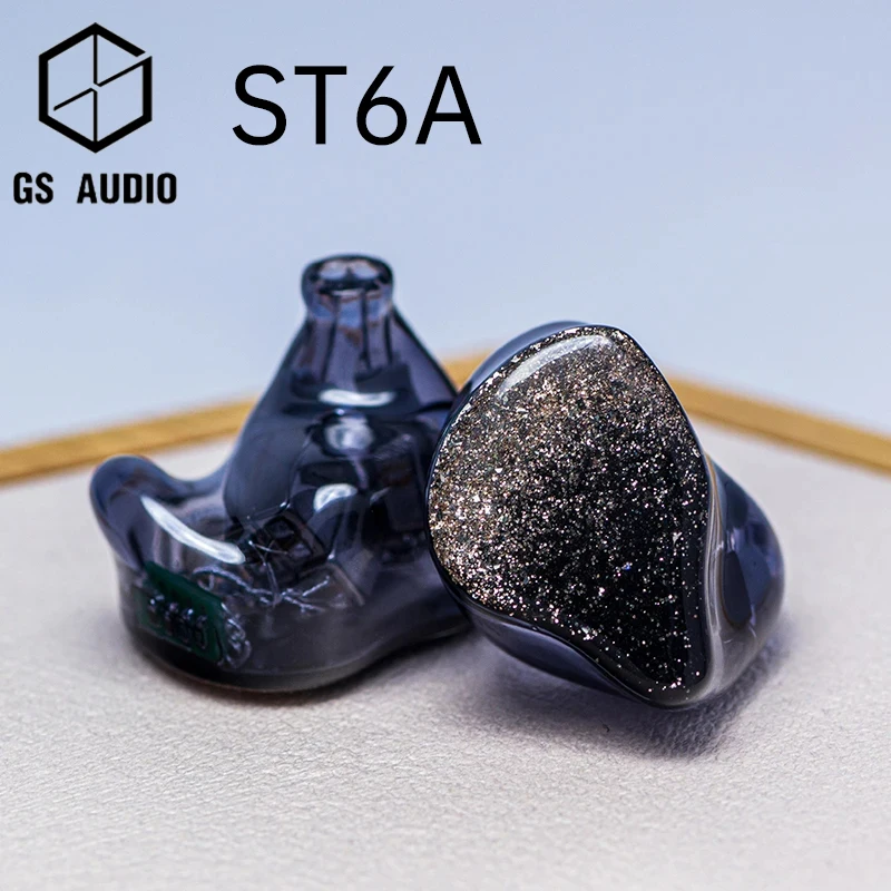 

GS AUDIO ST6A In-Ear Earphones, 6BA Hybrid Driver HiFi IEMs, with 0.78 2pin Detachable Cable for Audiophiles Earphone