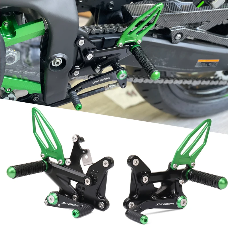 Motorcycle CNC Adjustable Rear Set Rearsets Footrest Footpeg Foot Rests For ZX-25R ZX25R ZX 25R 2020-2023