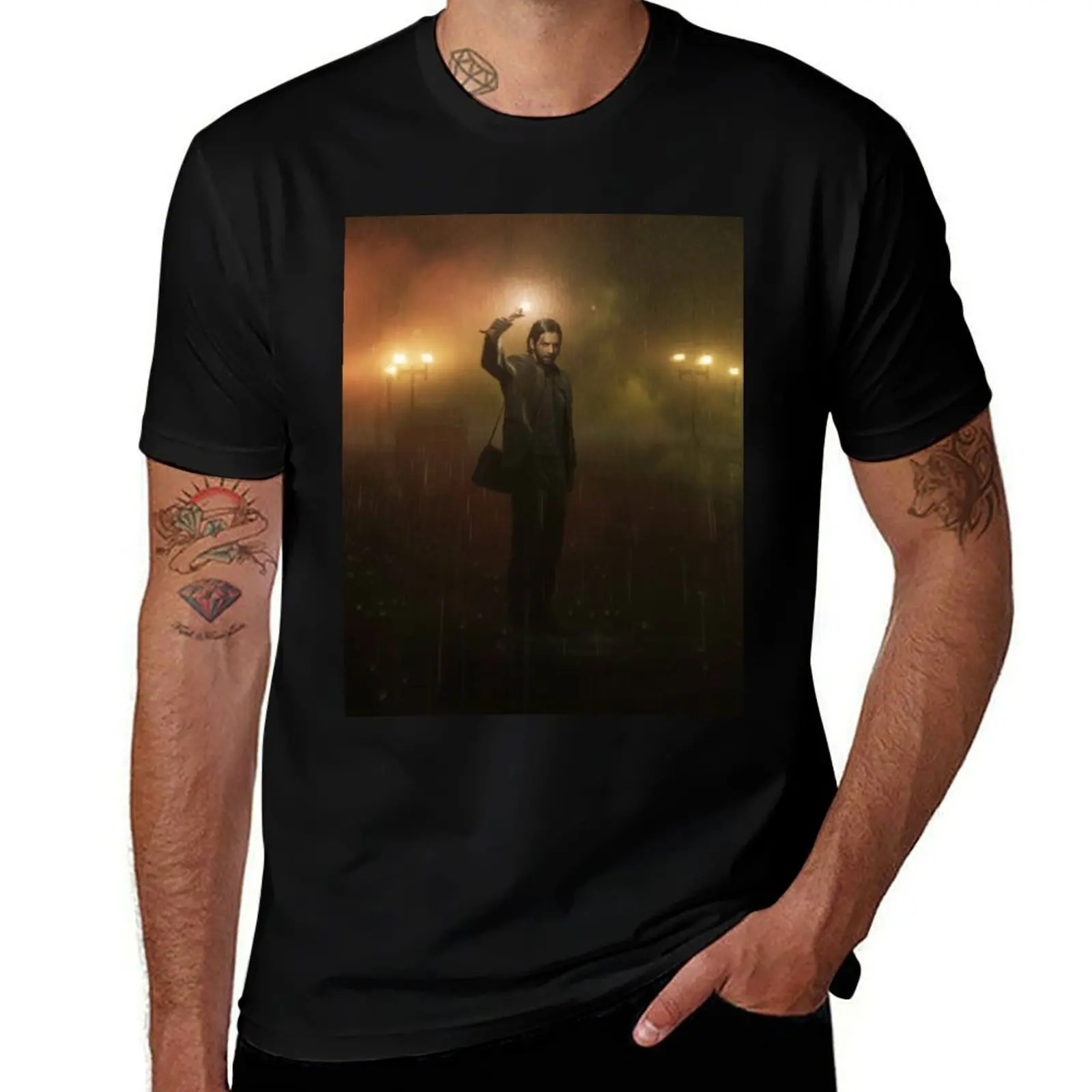 alan wake 2 game, alan wake ii artwork T-Shirt Labor Work Casual T-Shirt
