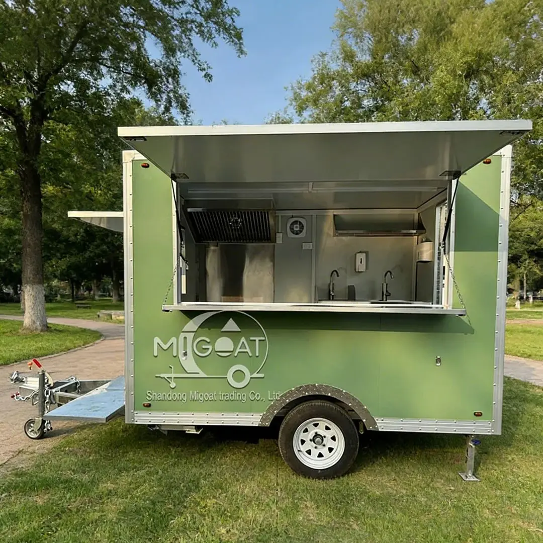 Customized Fast Food Truck Mobile Street Food Cart Fully Equipped for Sale - Portable Kitchen on Wheels