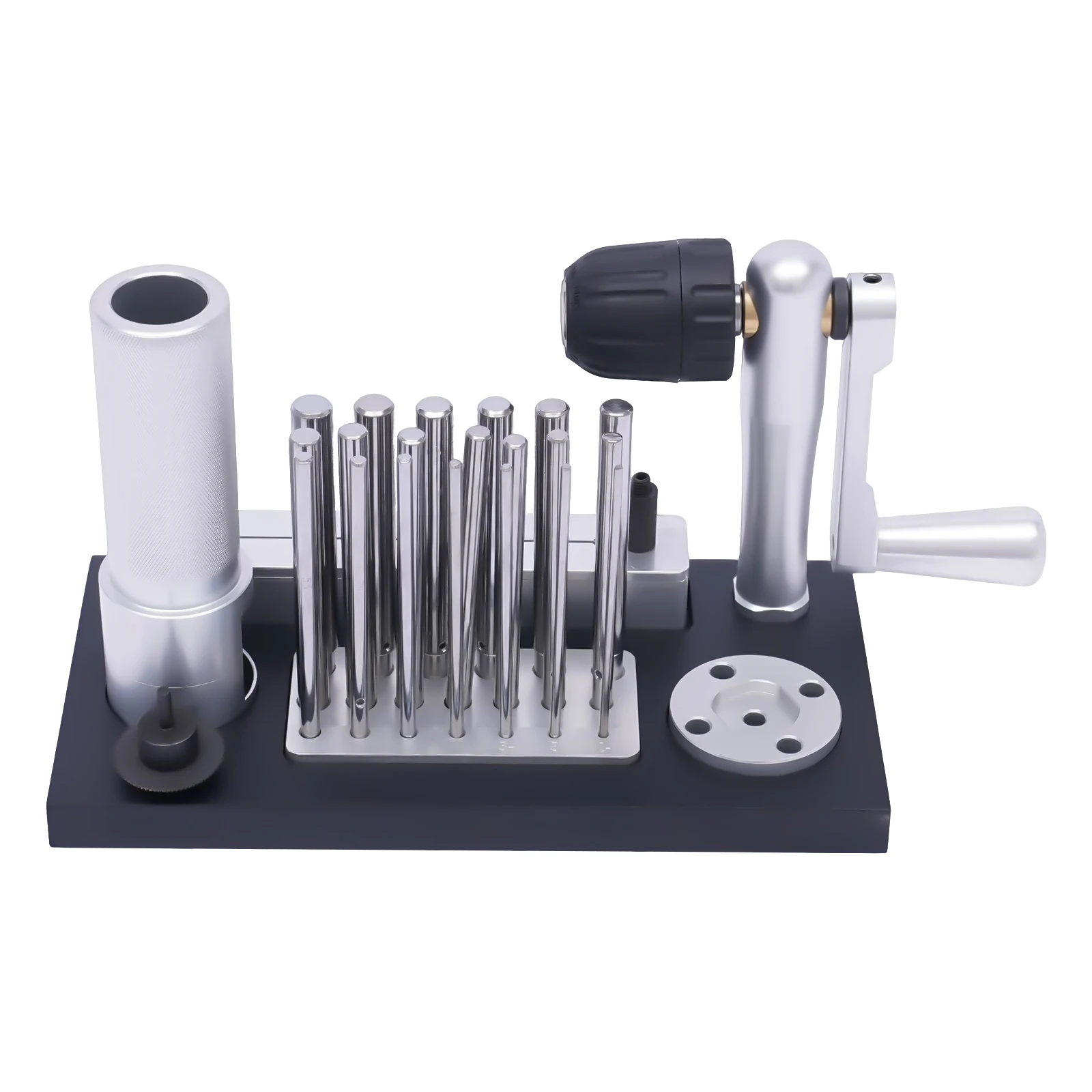 

Jump Ring Maker| 2.5-12mm Stainless Steel Jewelry Wire Drawing Tool w/ 20 Mandrels