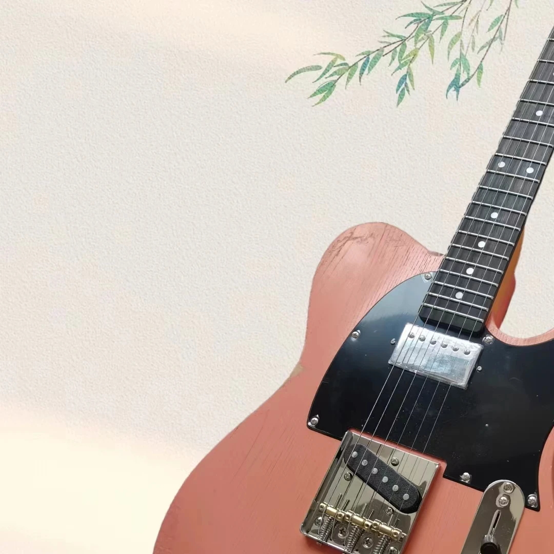 High quality Pink relic electric guitar