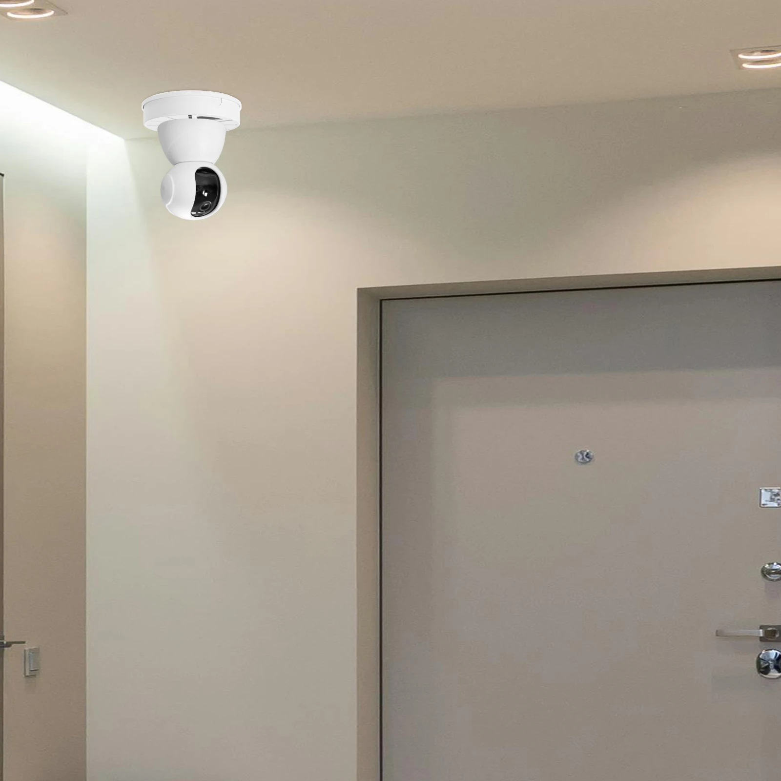 Camera Junction Box for Dome Security Camera Wire Management Concealment Compact Ceiling Mount for Home Office Commercial Use