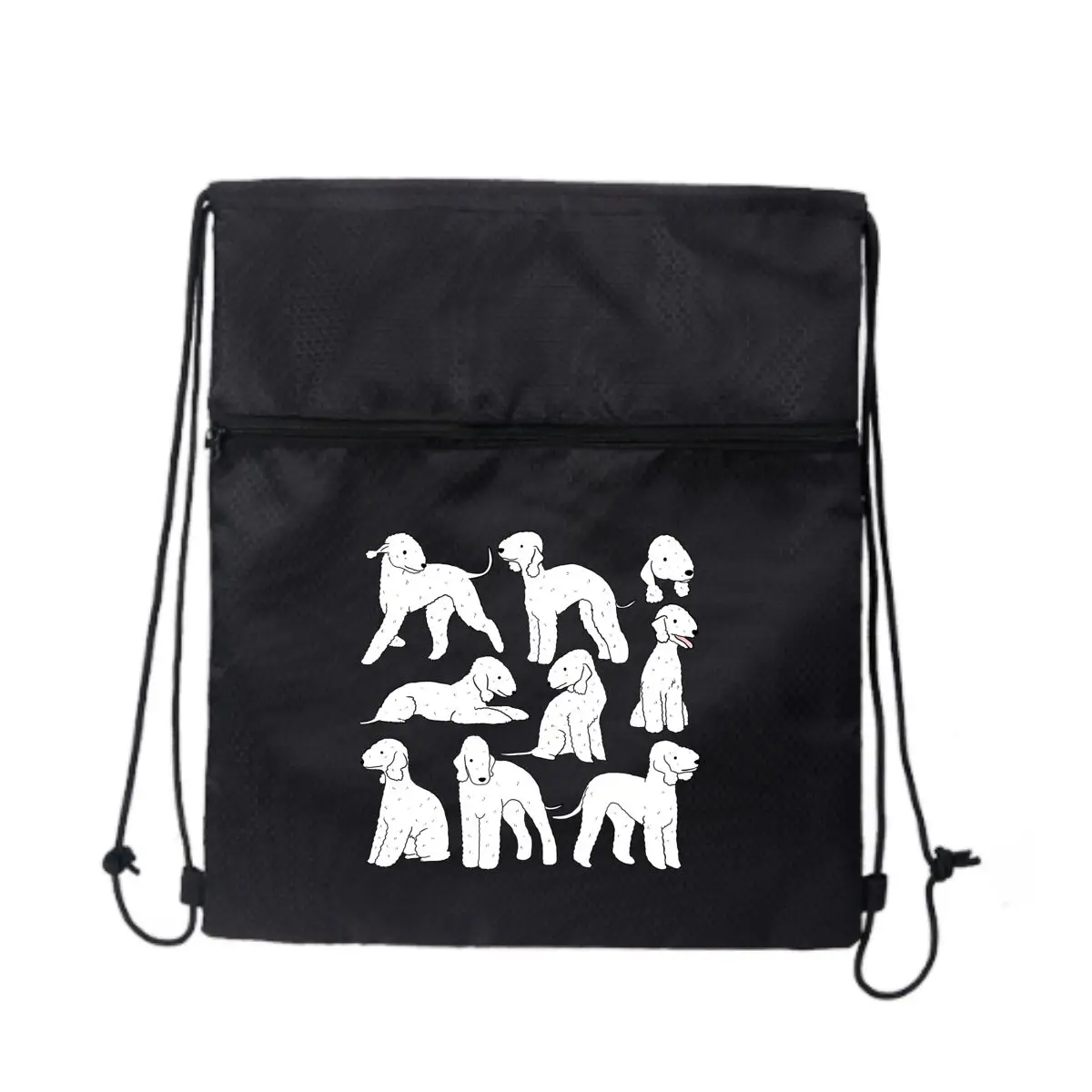 

Dog Group Spreads Cute Joy Black Draw Сумки на шнурке Рюкзак на шнурке для занятий спортом в тренажерном зале Путешествия
