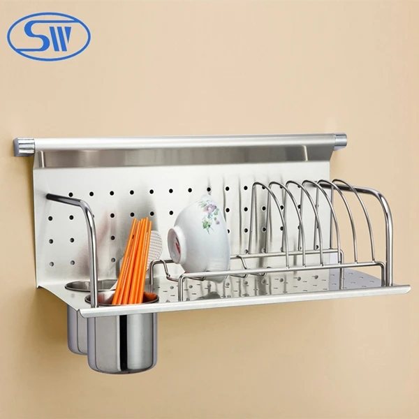 

WDJ506 stainless steel kitchen rack wall hanging plate rack