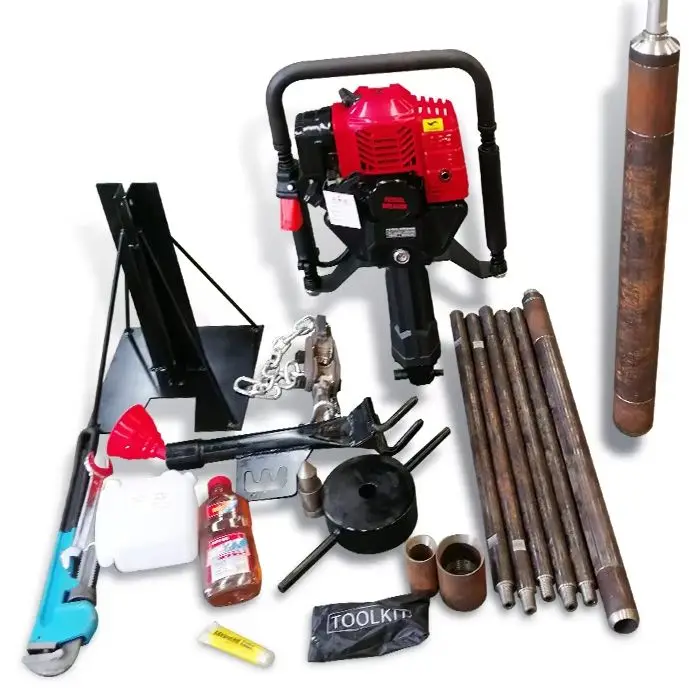 Customized Selling ore Sampling Drilling Rig  one person operate it clockwise by hand Core Drilling Rig