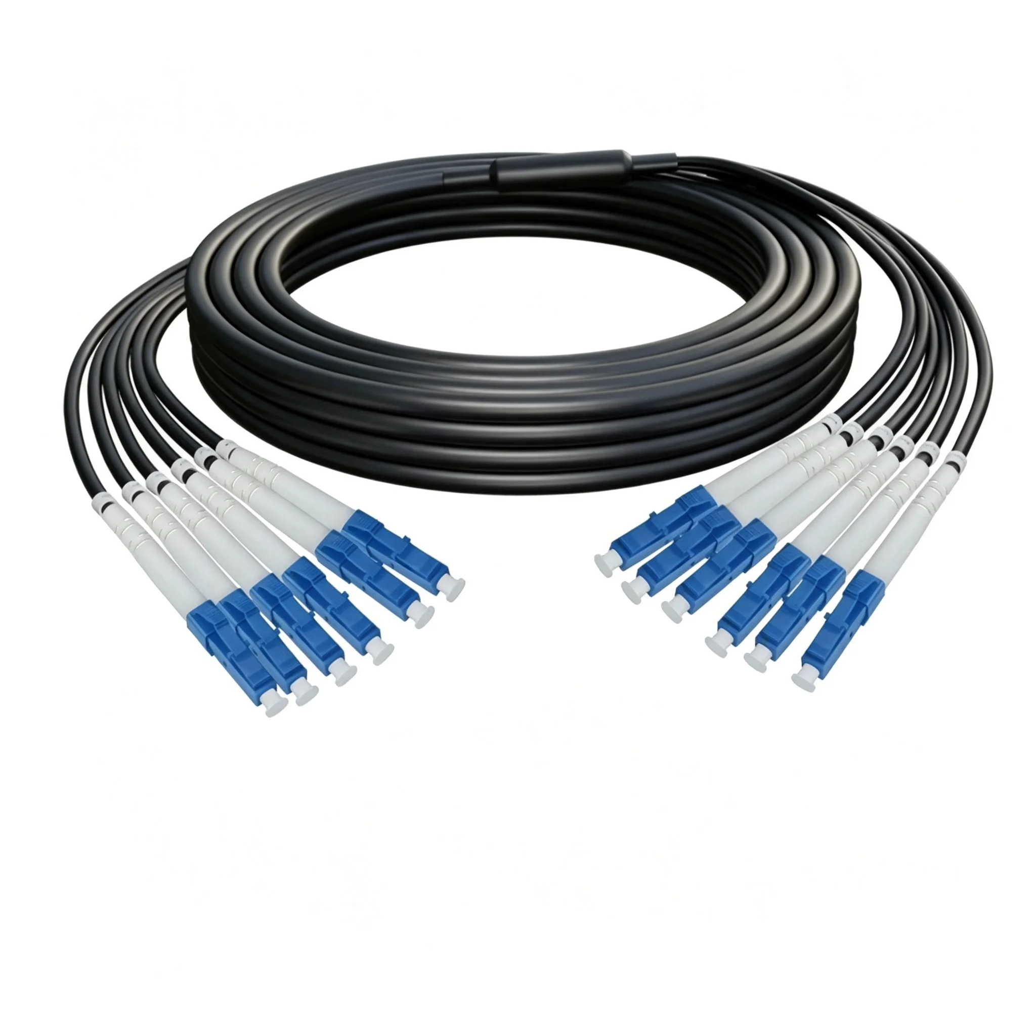 

Бронированный оптический патчкорд 6 волокон 150м/200м/250м/300м TPU, одномодовый, LC/SC/FC-ST APC, для наружного применения, LSZH, 5мм, гибкий оптический джампер