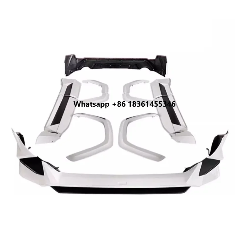 

Unpainted Body kit Front bumper Rear Bumper for rav4 20-24 modified Side skirt Eyebrow ABS Car accessories