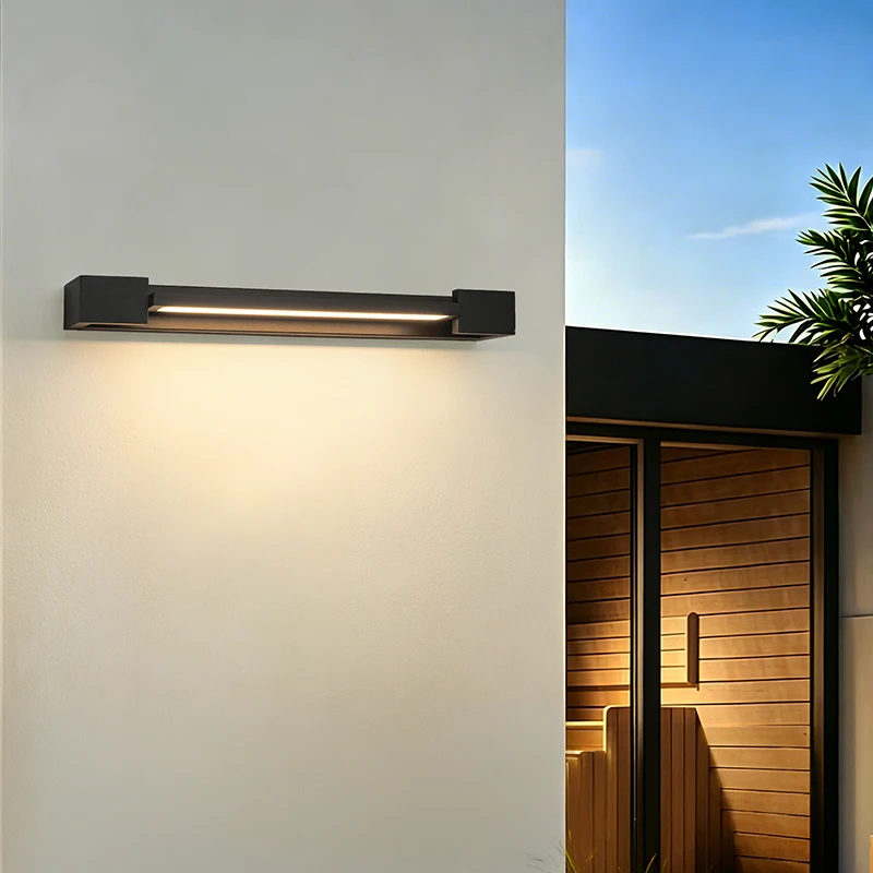 Adjustable angle LED lamp outdoor waterproof wall lamp garden wiring pattern wall lamp simple aluminum wall lamp