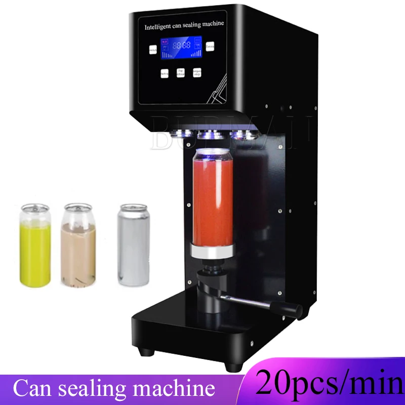 Commercial Automatic Tin Can Sealing Machine Soda Sealer Aluminum Beer Bottles Pet Jar Cans Seamers